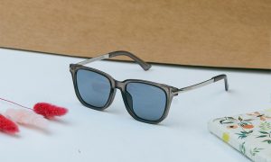 Newmew Faded Grey Square Sunglasses