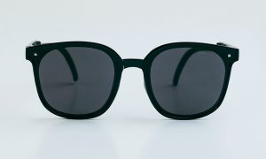 Newmew Black Square Folding Sunglasses